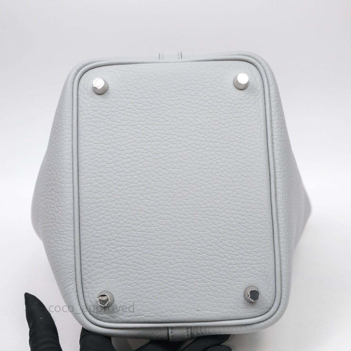 Hermès Picotin Lock 18 Bleu Glacier 8U Clemence Palladium Hardware