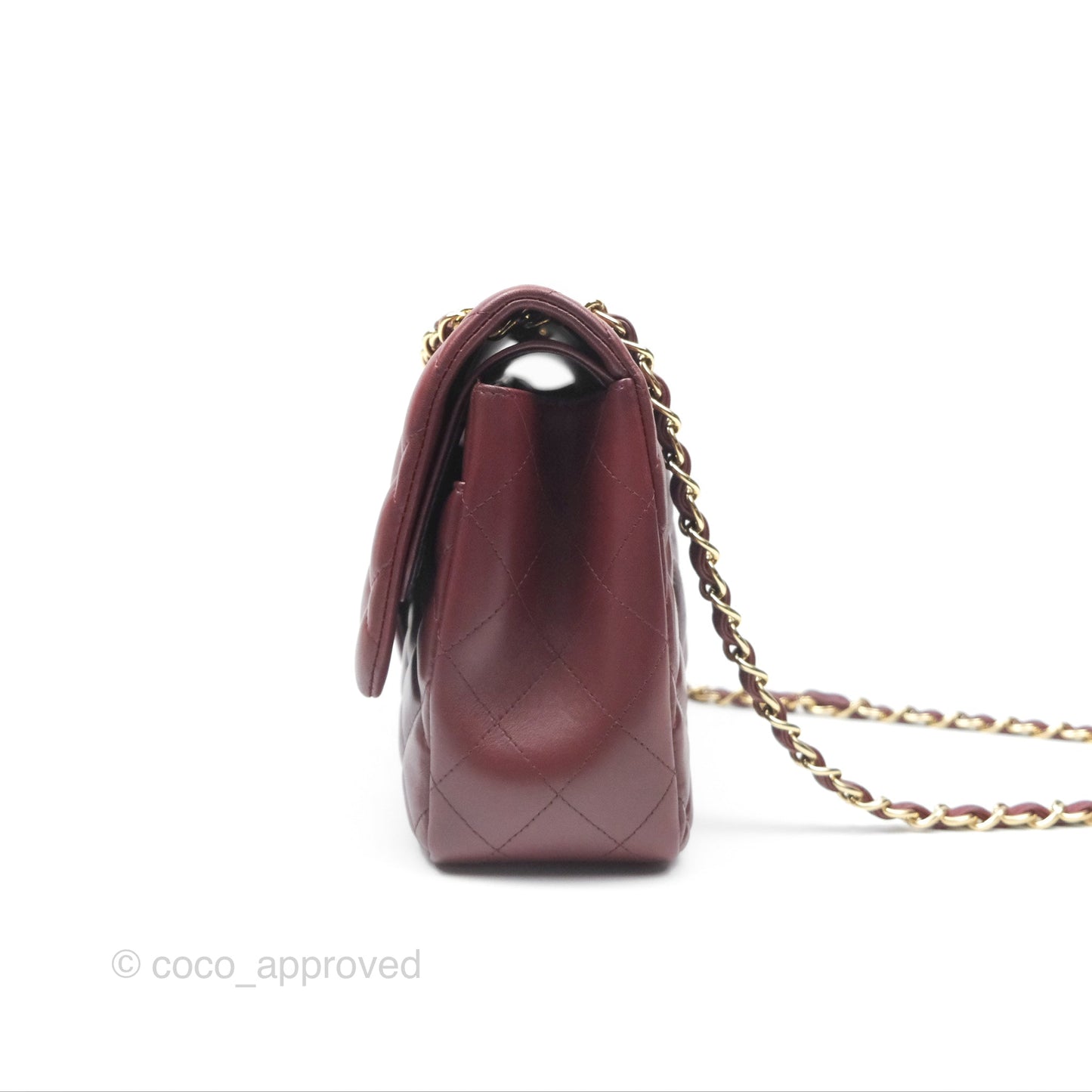 Chanel Jumbo Double Flap Burgundy Lambskin Gold Hardware