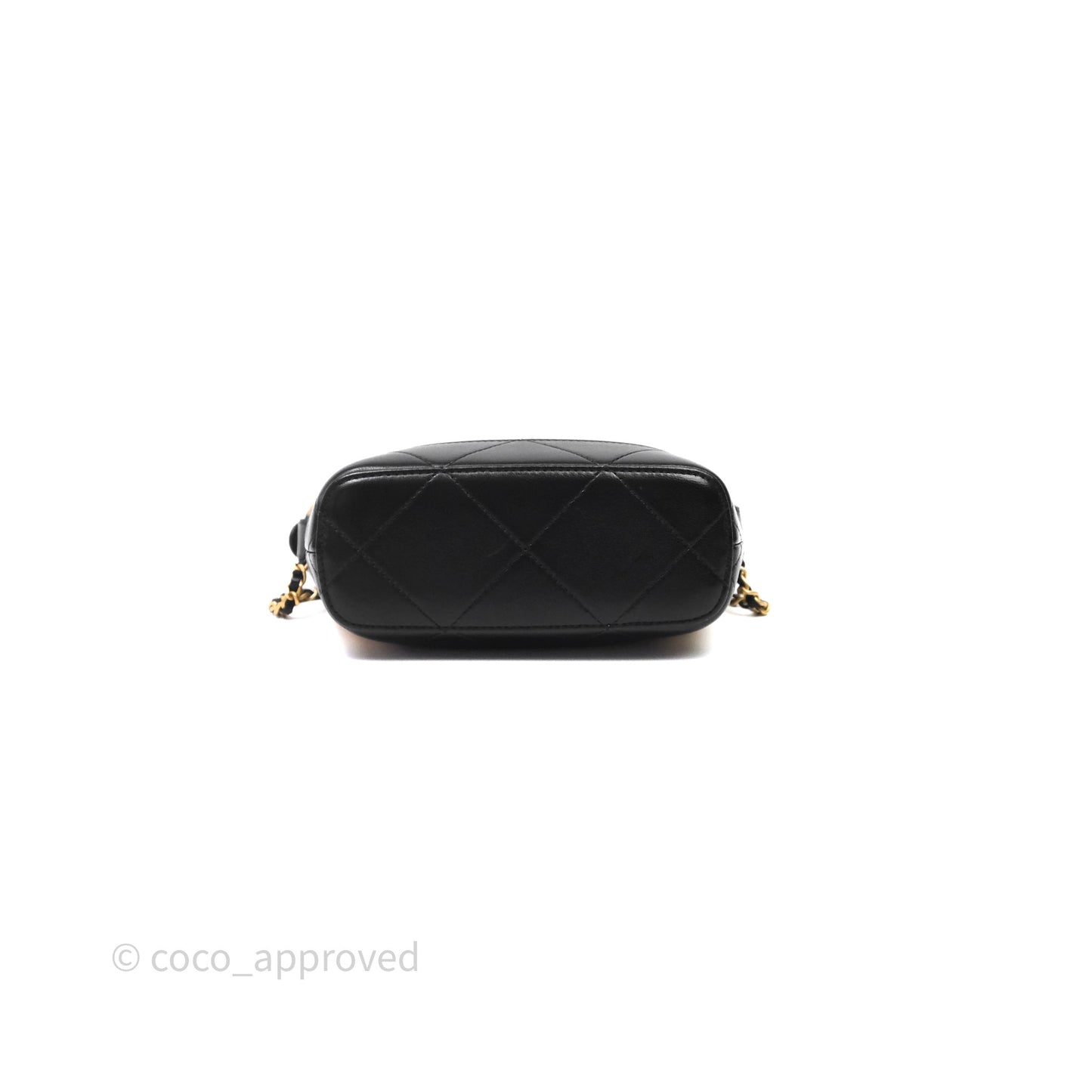 Chanel Hobo with Chain Brown Suede/ Black Calfskin Gold Hardware