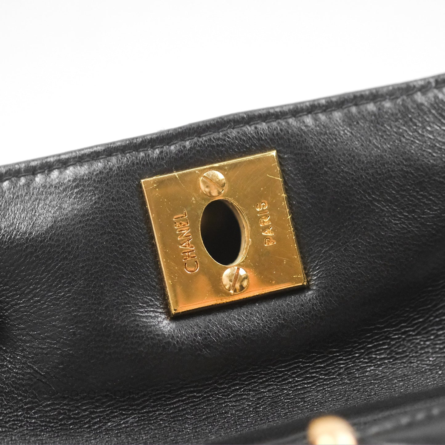 Chanel Vintage CC Duma Backpack Black Lambskin 24K Gold Hardware