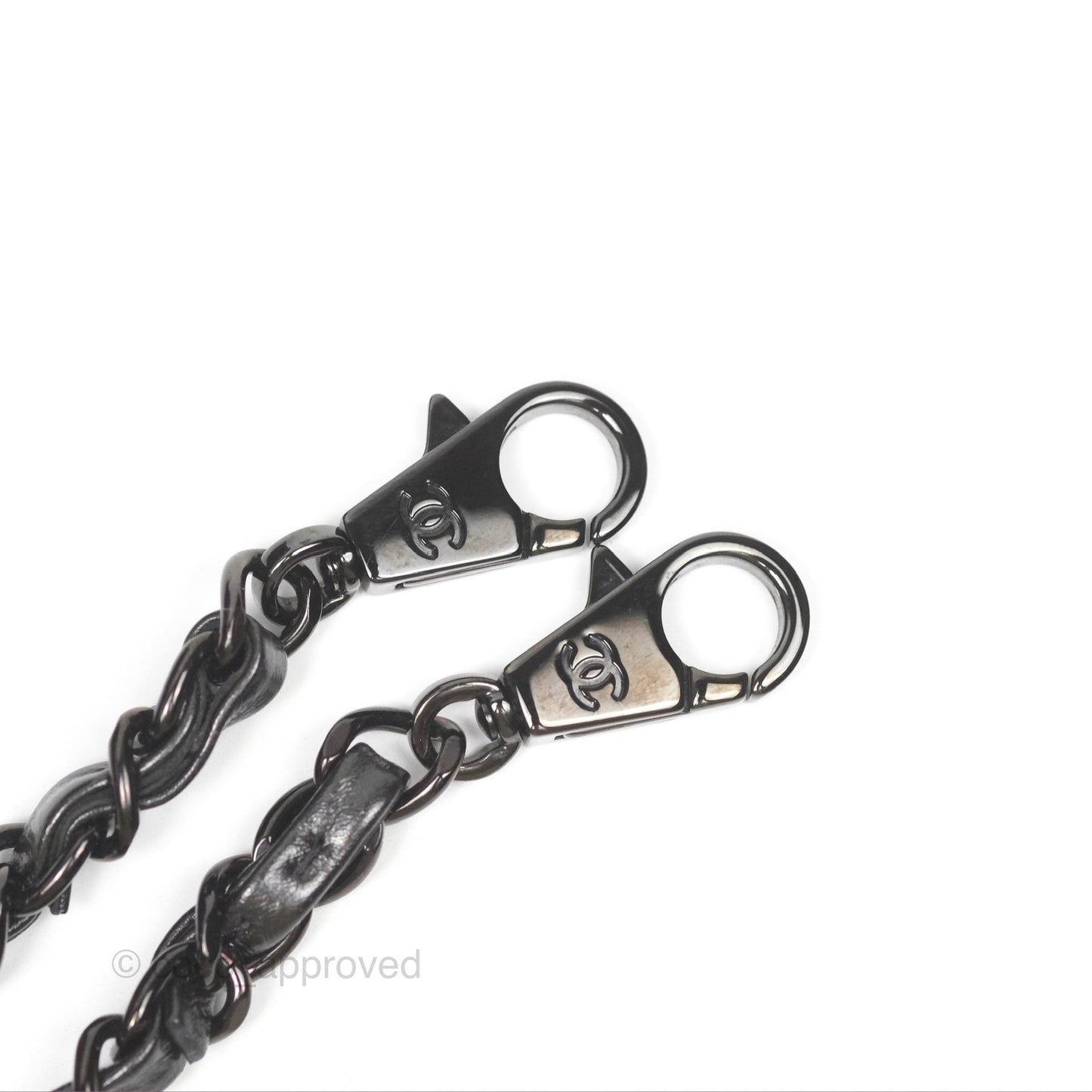 Chanel Medium Coco Handle Quilted Aged Calfskin Iridescent Dark Grey So Black Hardware