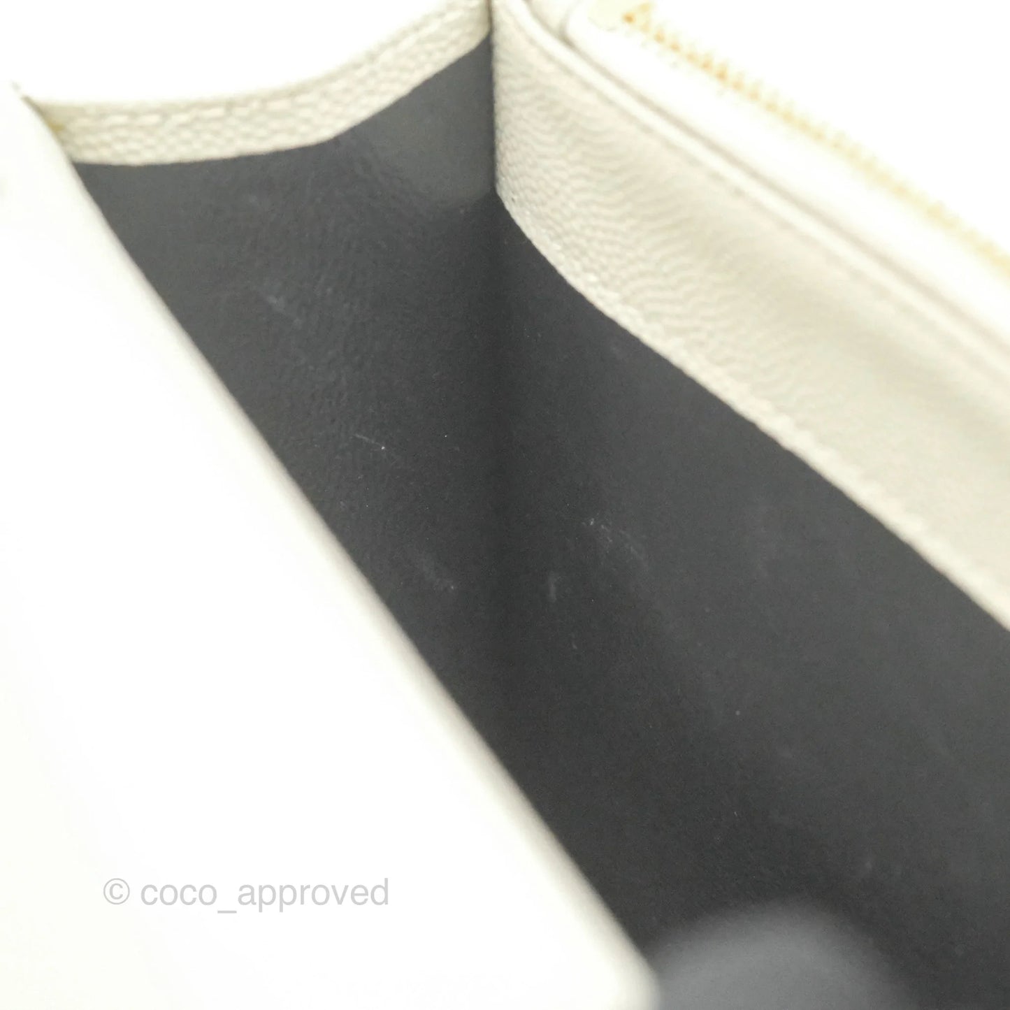 Saint Laurent Envelope Wallet On Chain Grained Leather Crema Soft Gold Hardware
