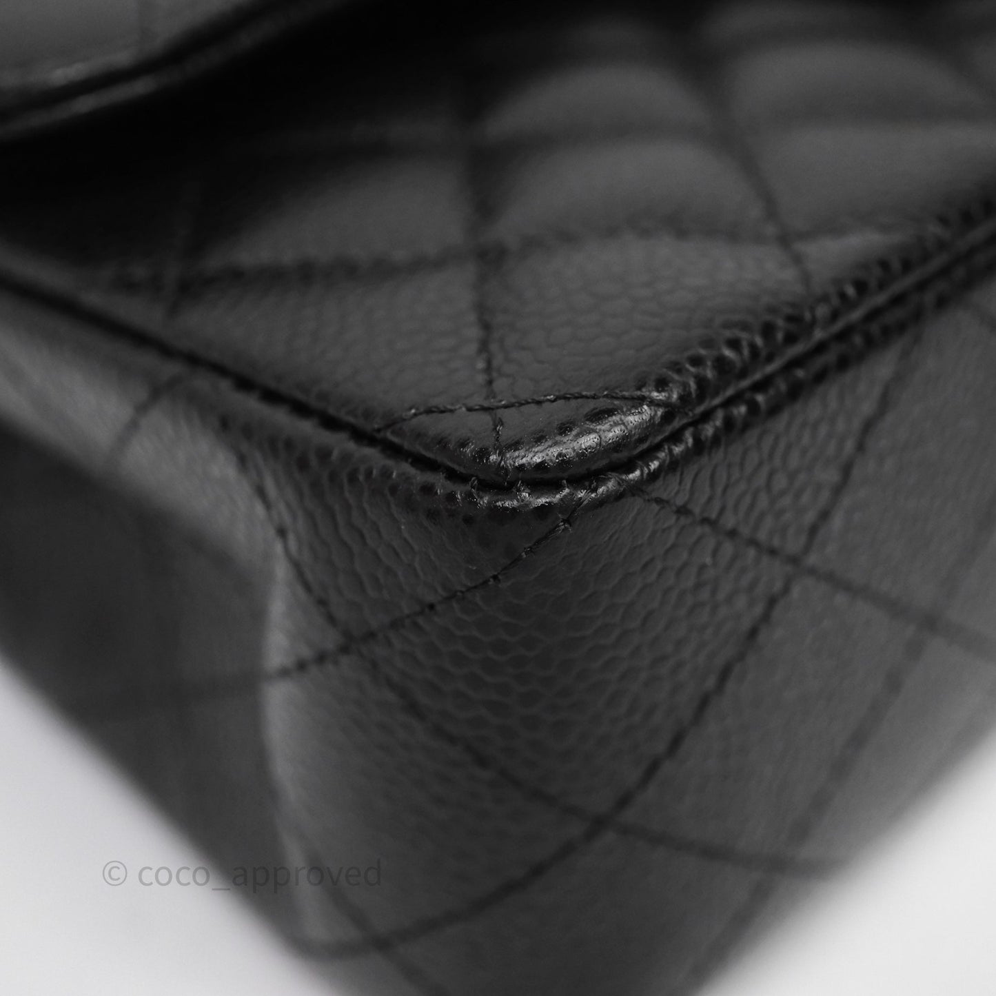 Chanel Small Classic Flap Quilted Black Caviar Gold Hardware