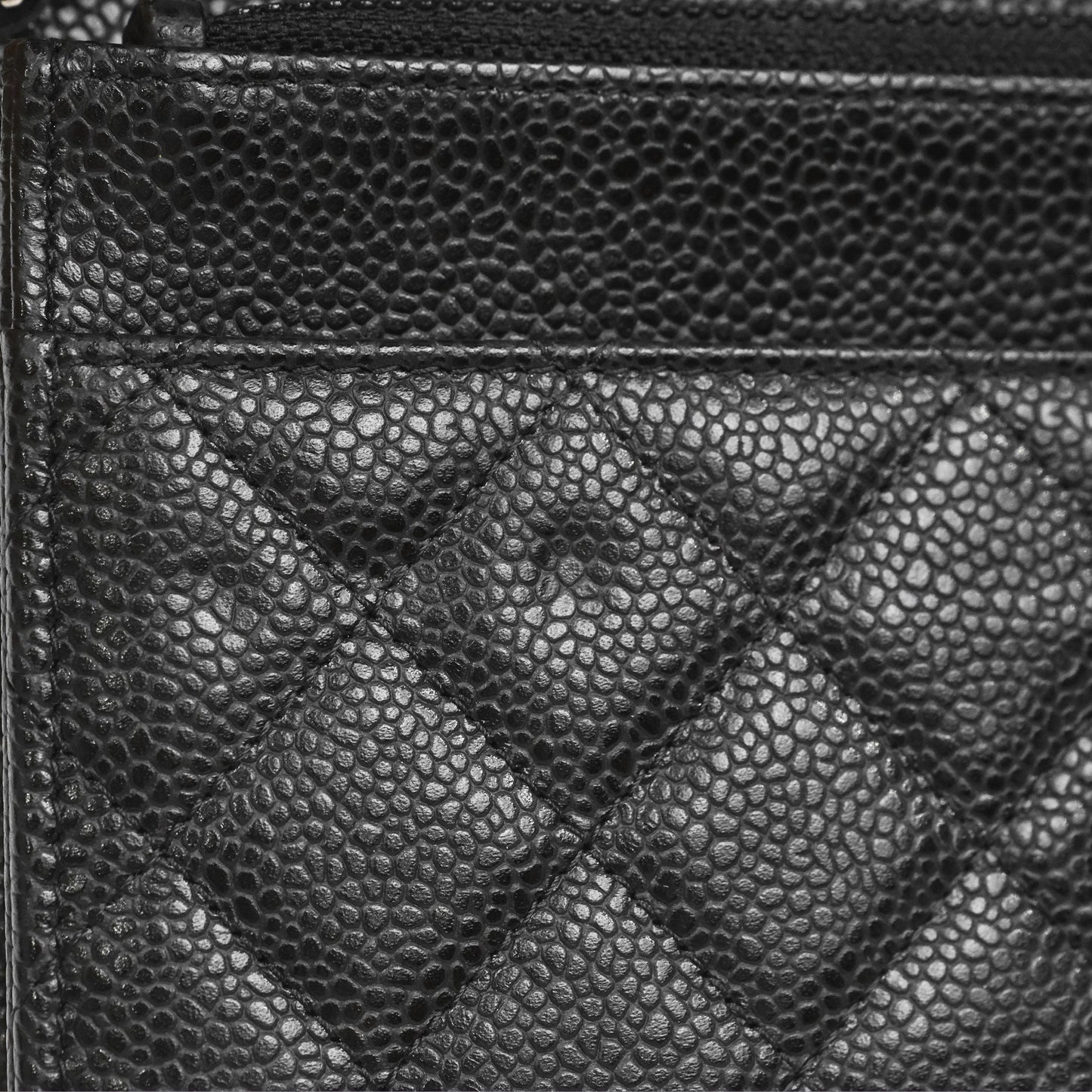 Chanel Quilted Classic Wallet On Chain WOC Black Caviar Silver Hardware