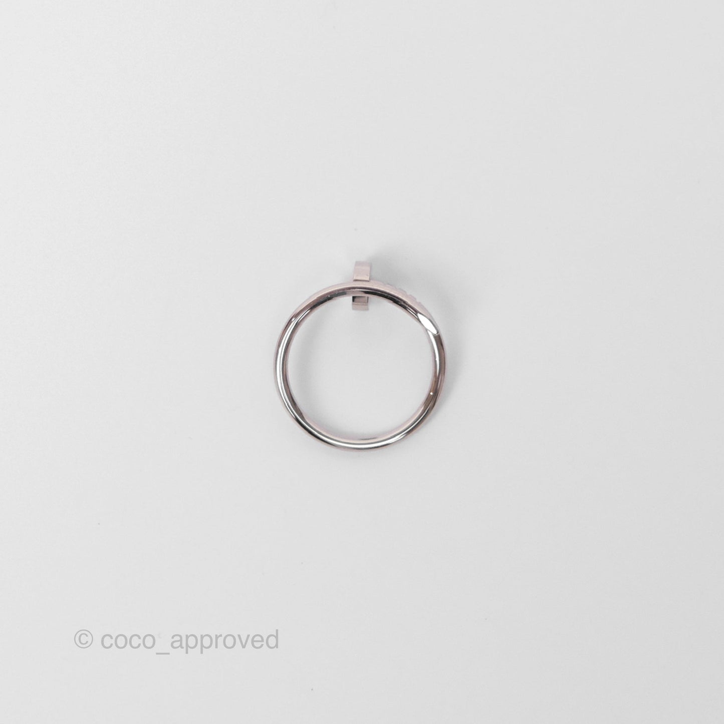 Cartier Juste un Clou Ring Small Model White Gold Size 52