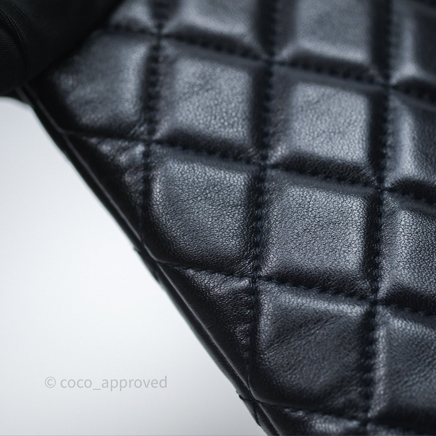 Chanel Medium O Case Boy Navy Lambskin Gold Hardware