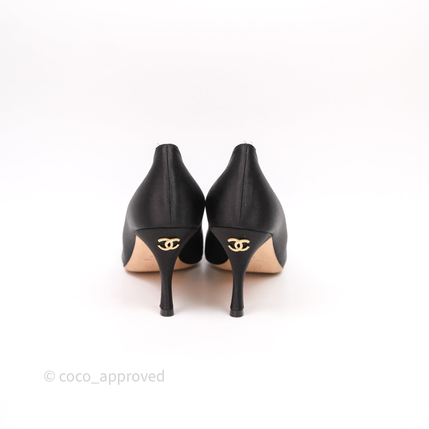 Chanel Classic Heels CC Black Size 39