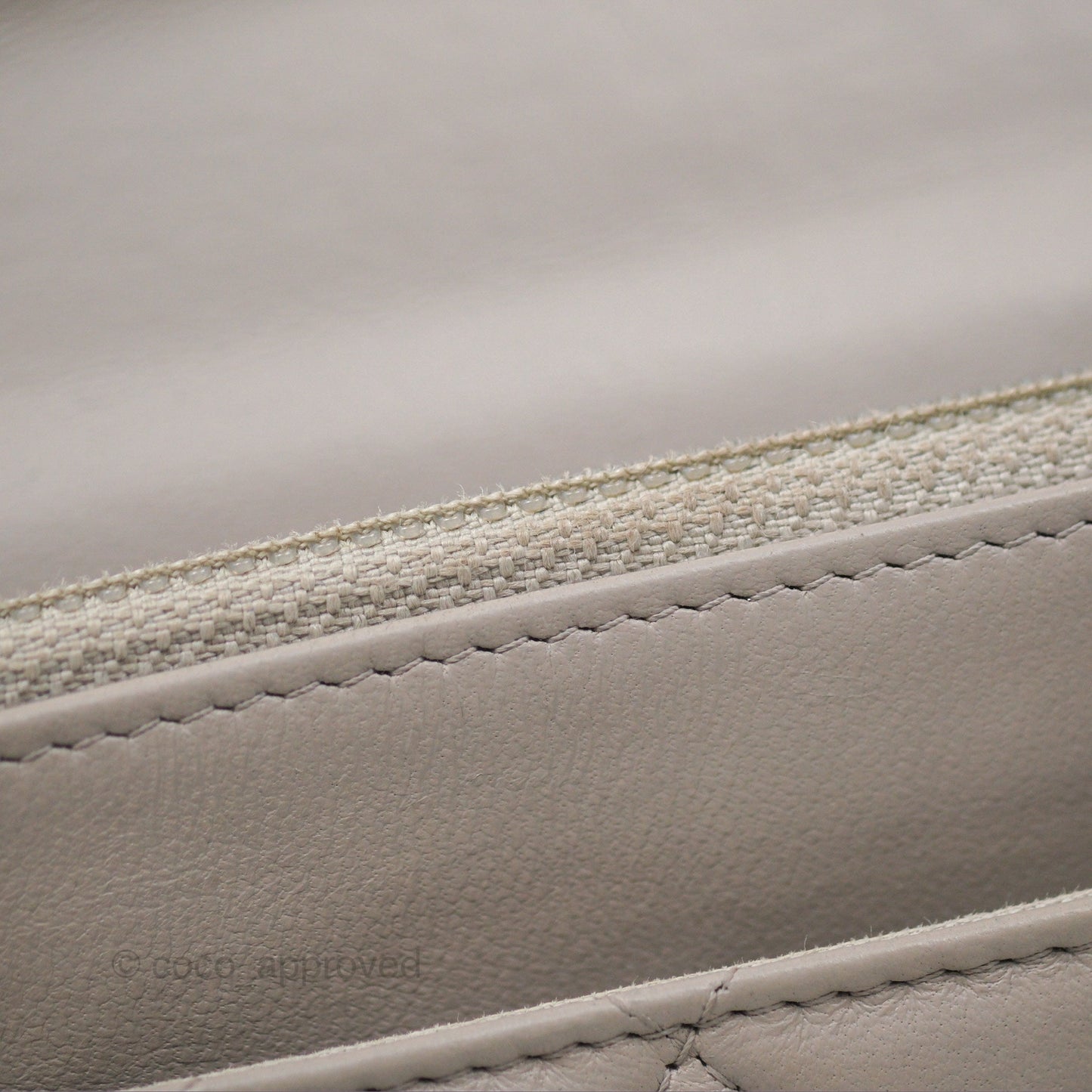 Chanel Trendy CC WOC Quilted Grey Lambskin Gold Hardware