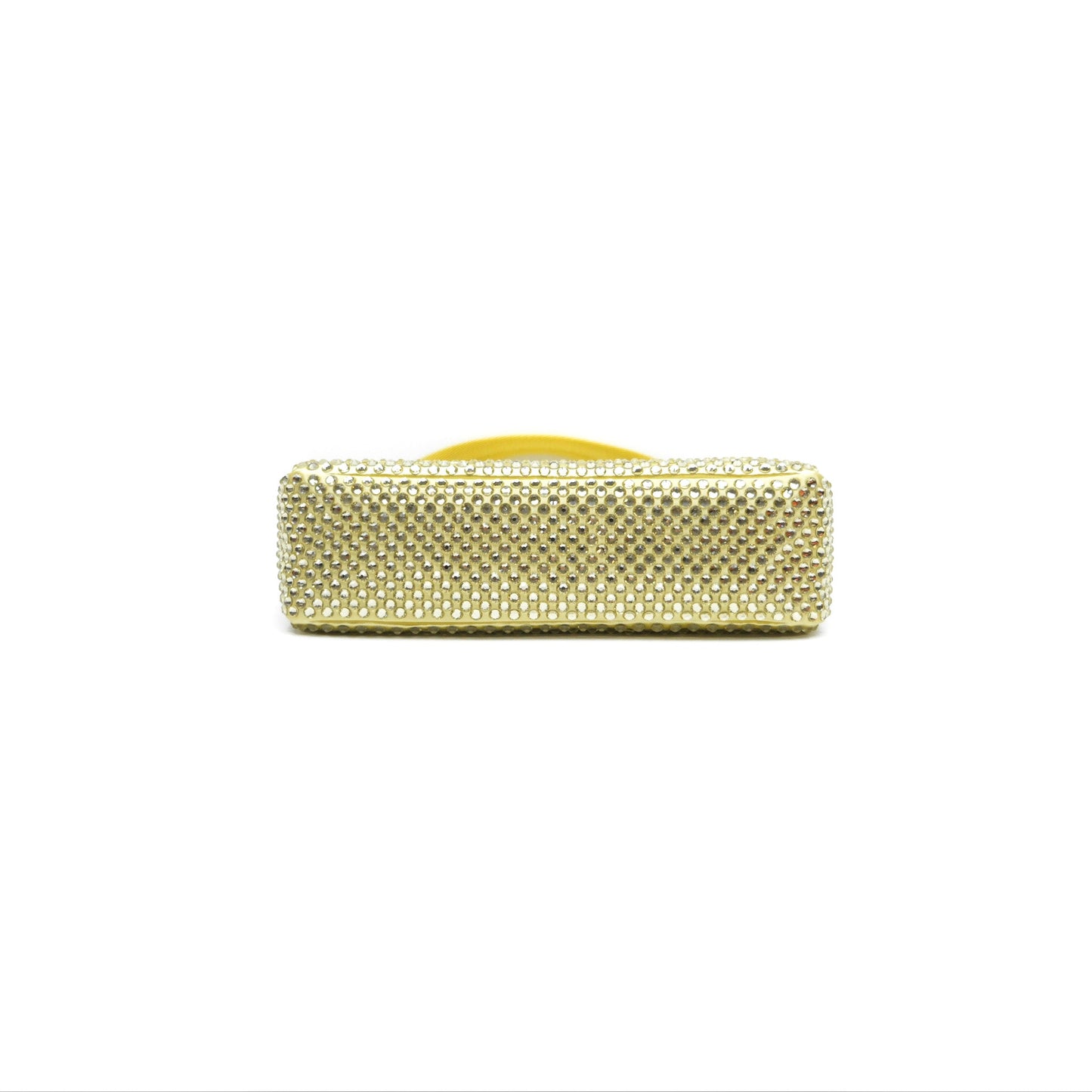 Prada Re-Edition 2000 Nylon Mini Bag Yellow Crystal Embellished