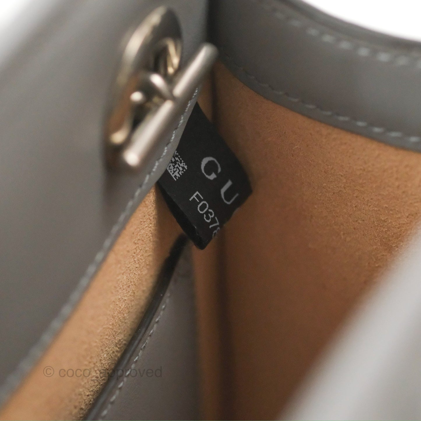 Gucci Mini GG Marmont Vertical Tote Bag Grey Silver Hardware