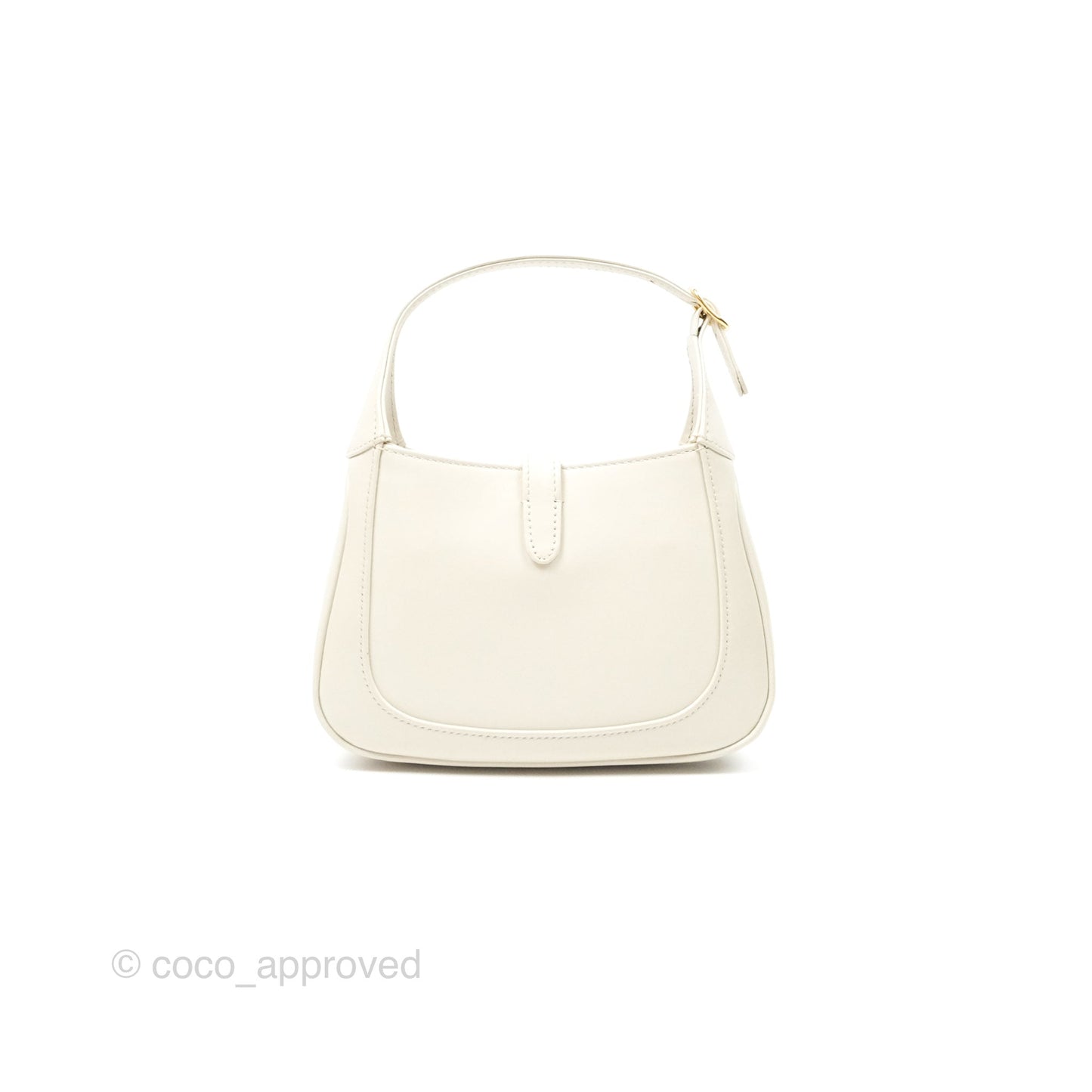 Gucci Jackie 1961 White Mini Shoulder Bag Gold Hardware
