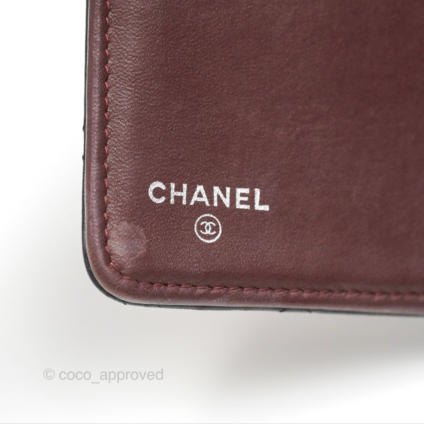 Chanel Classic Quilted Long Wallet Black Lambskin Silver Hardware