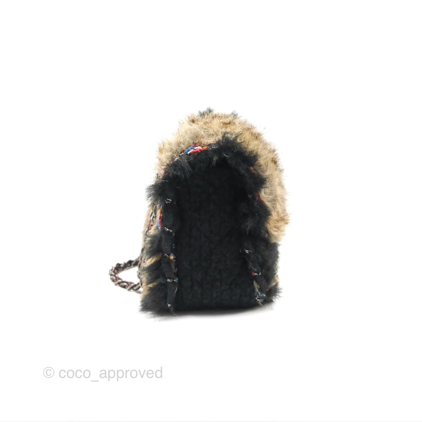 Chanel Fantasy Fur Flap Bag Ruthenium Hardware