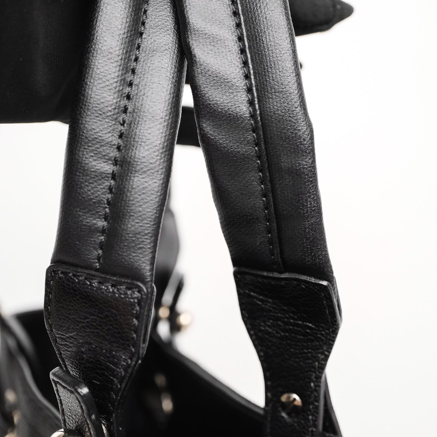 Chanel Quilted Paris Biarritz Tote PM Black Coated Canvas