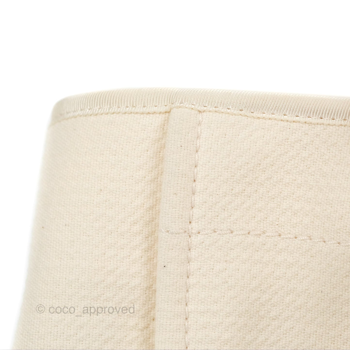 Chanel New Small Deauville Cream Ivory Canvas