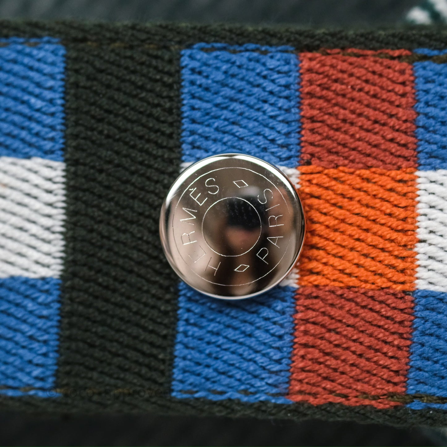 Hermès Small Bride-A-Brac Au Carre Case Wool Green