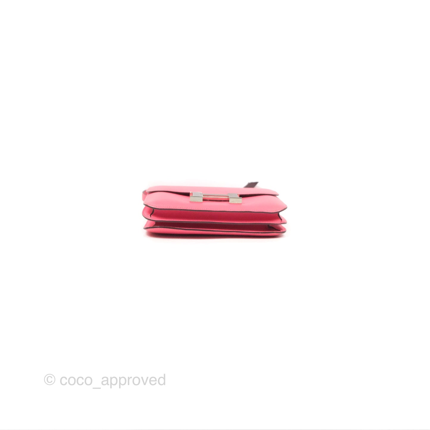 Hermès Constance Mini 18 Rose Azalee Evercolor Palladium Hardware