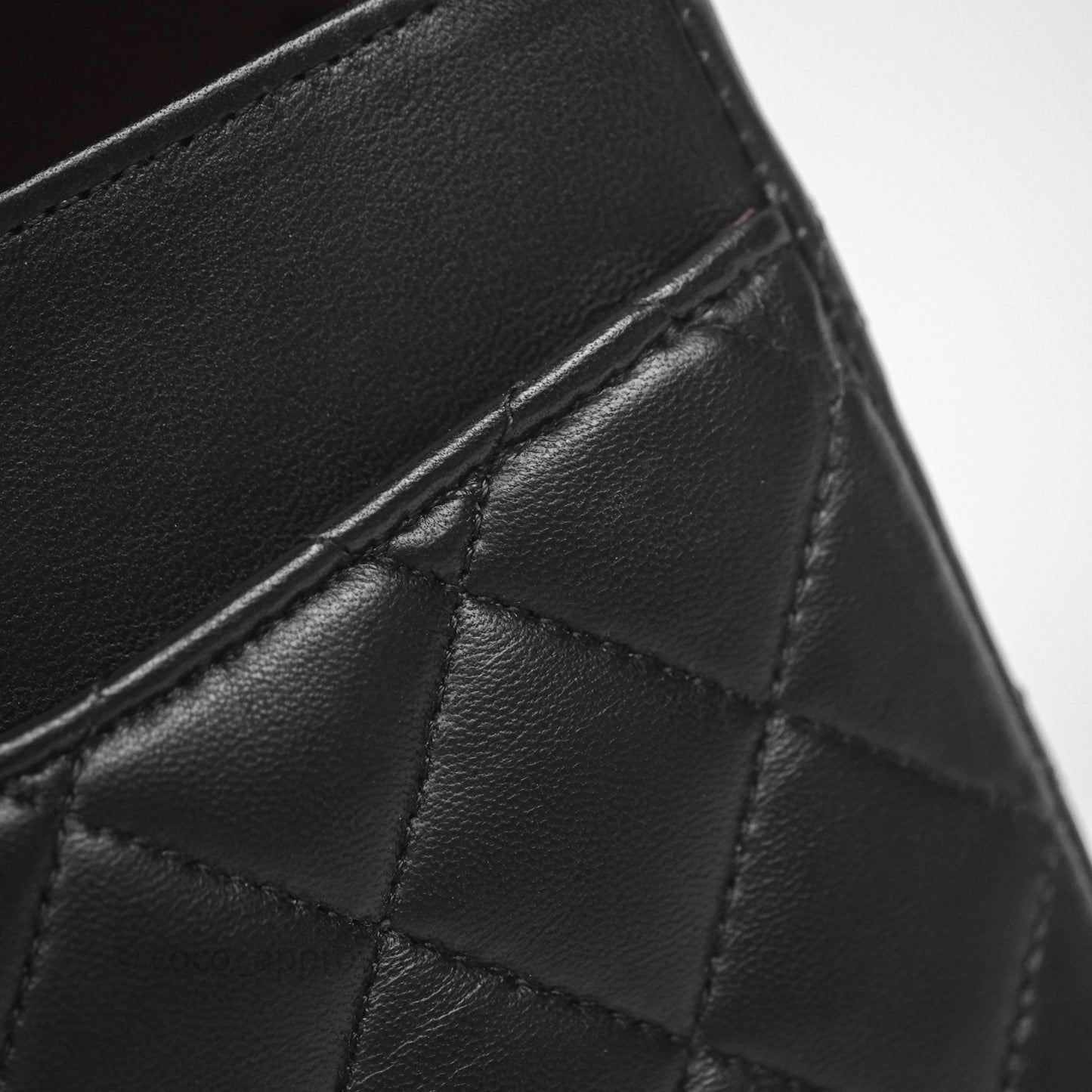 Chanel Classic M/L Medium Flap Quilted Black Lambskin Gold Hardware