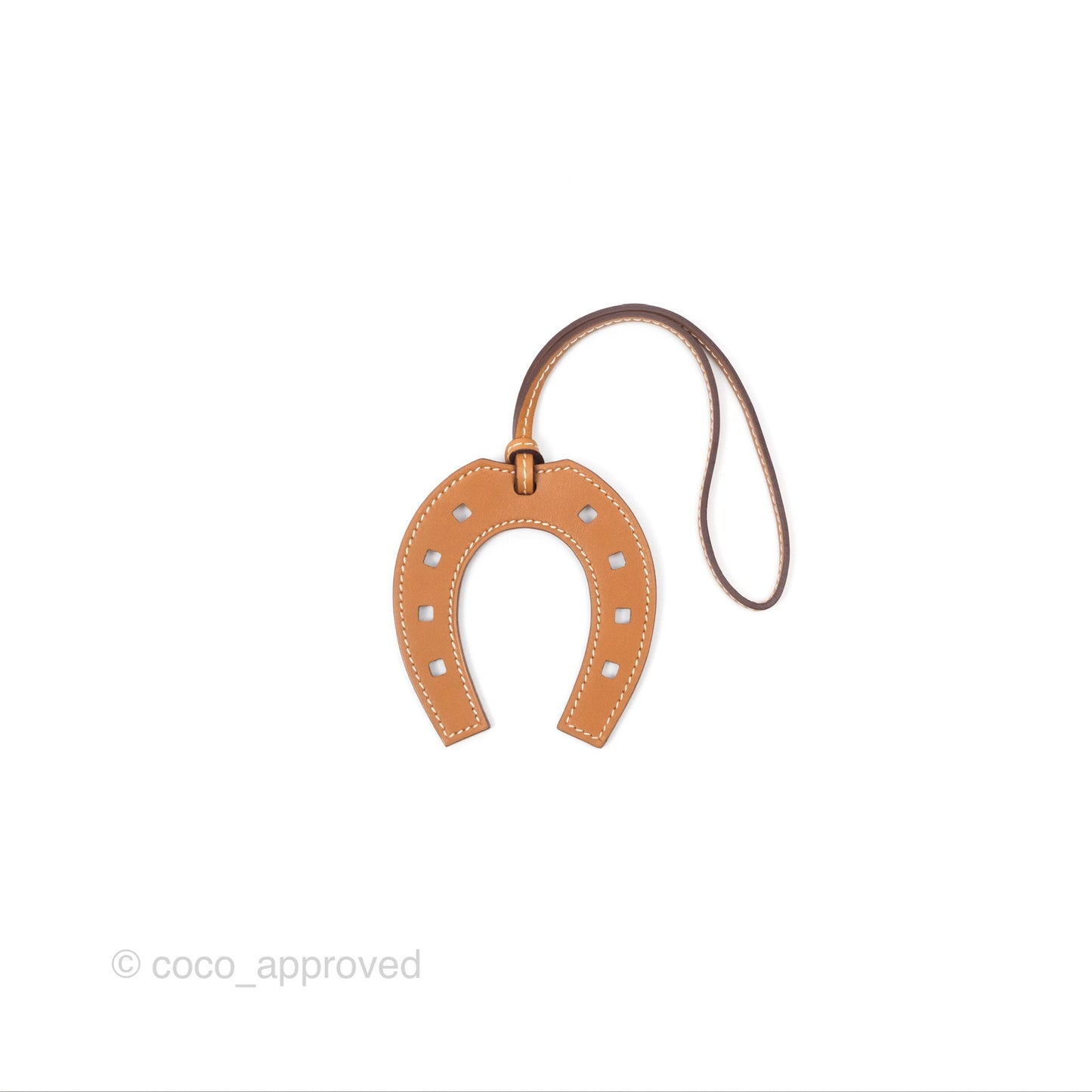 Hermès Paddock Horseshoe Bag Charm Gold 37 Swift