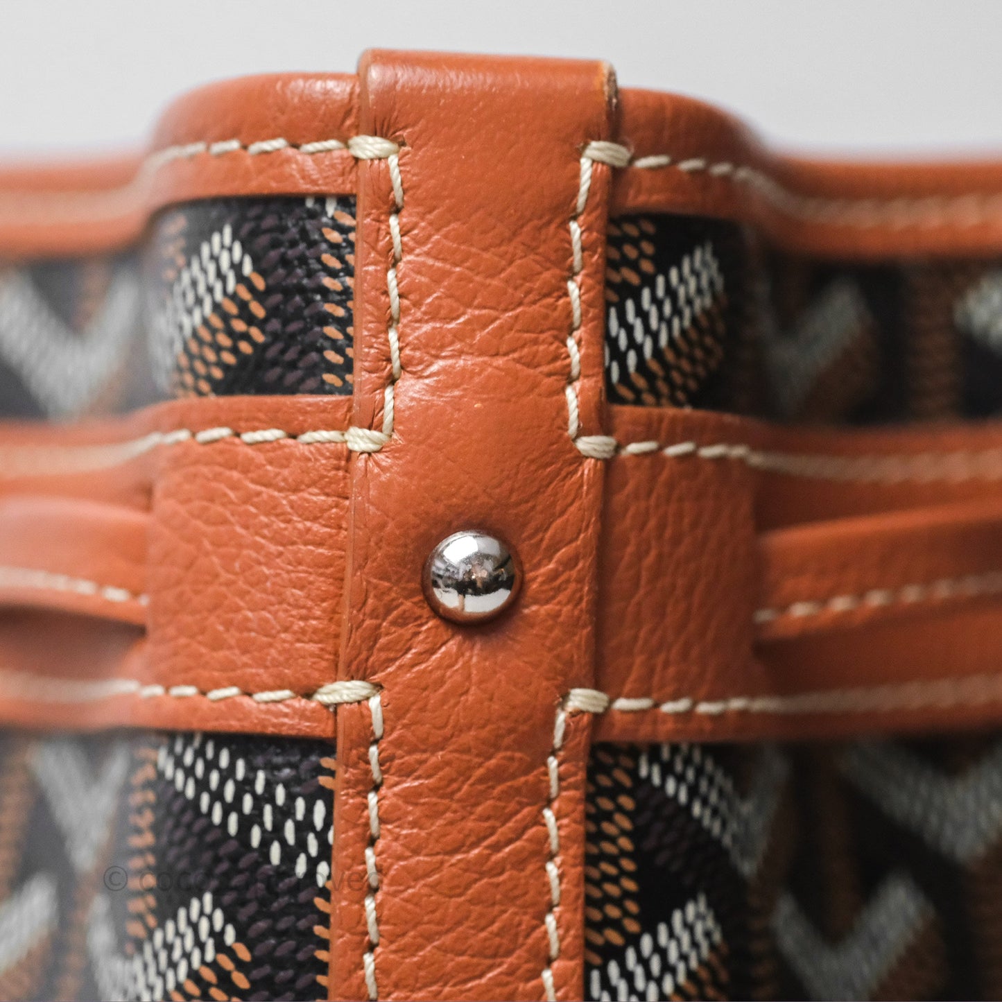 Goyard Petit Flot Bucket Bag Black & Tan Goyardine