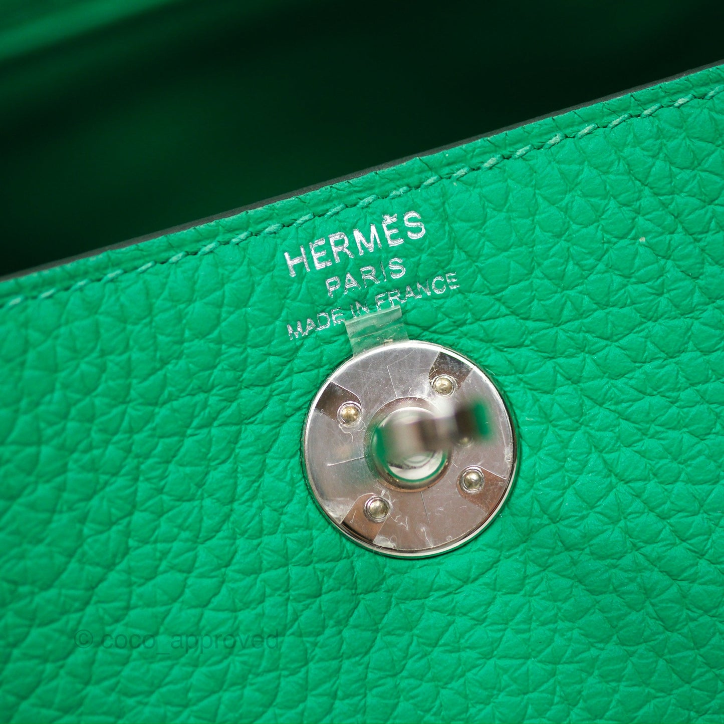 Hermès Mini Lindy 20 Menthe 6W Clemence Palladium Hardware