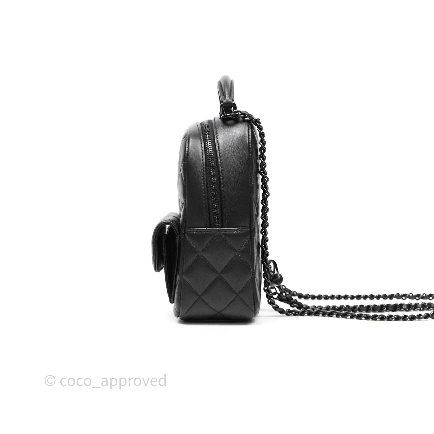 Chanel Classic Mini Backpack So Black Lambskin