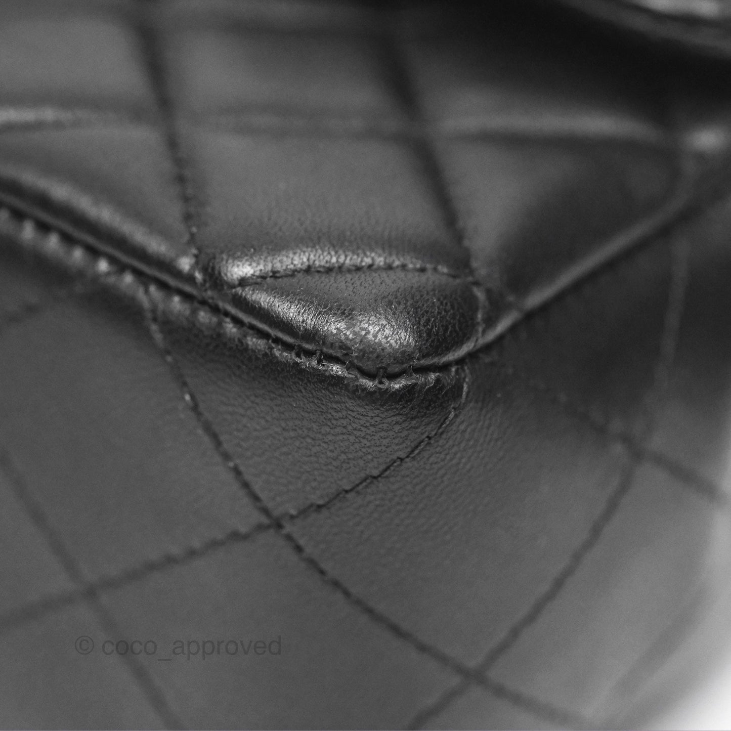 Chanel Quilted Mini Rectangular Black Lambskin Gold Hardware
