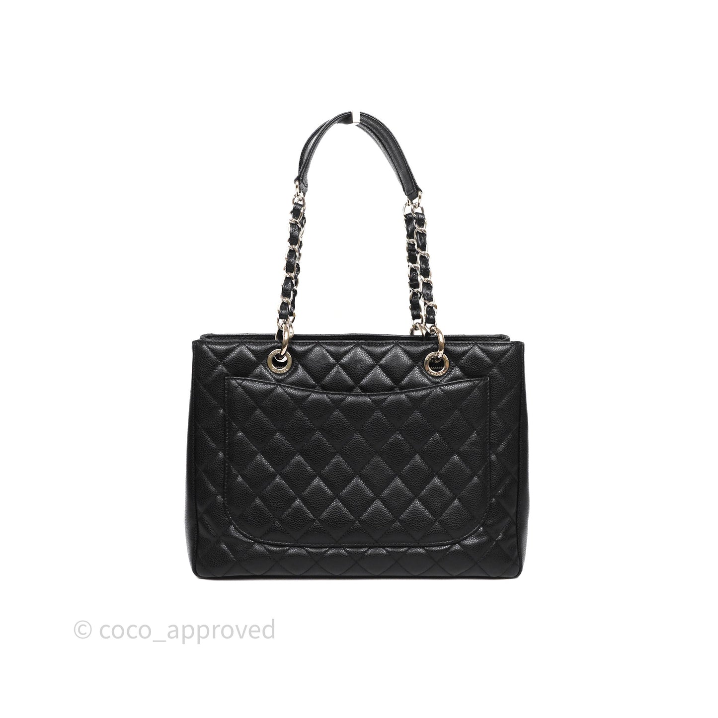 Chanel GST Black Caviar Silver Hardware