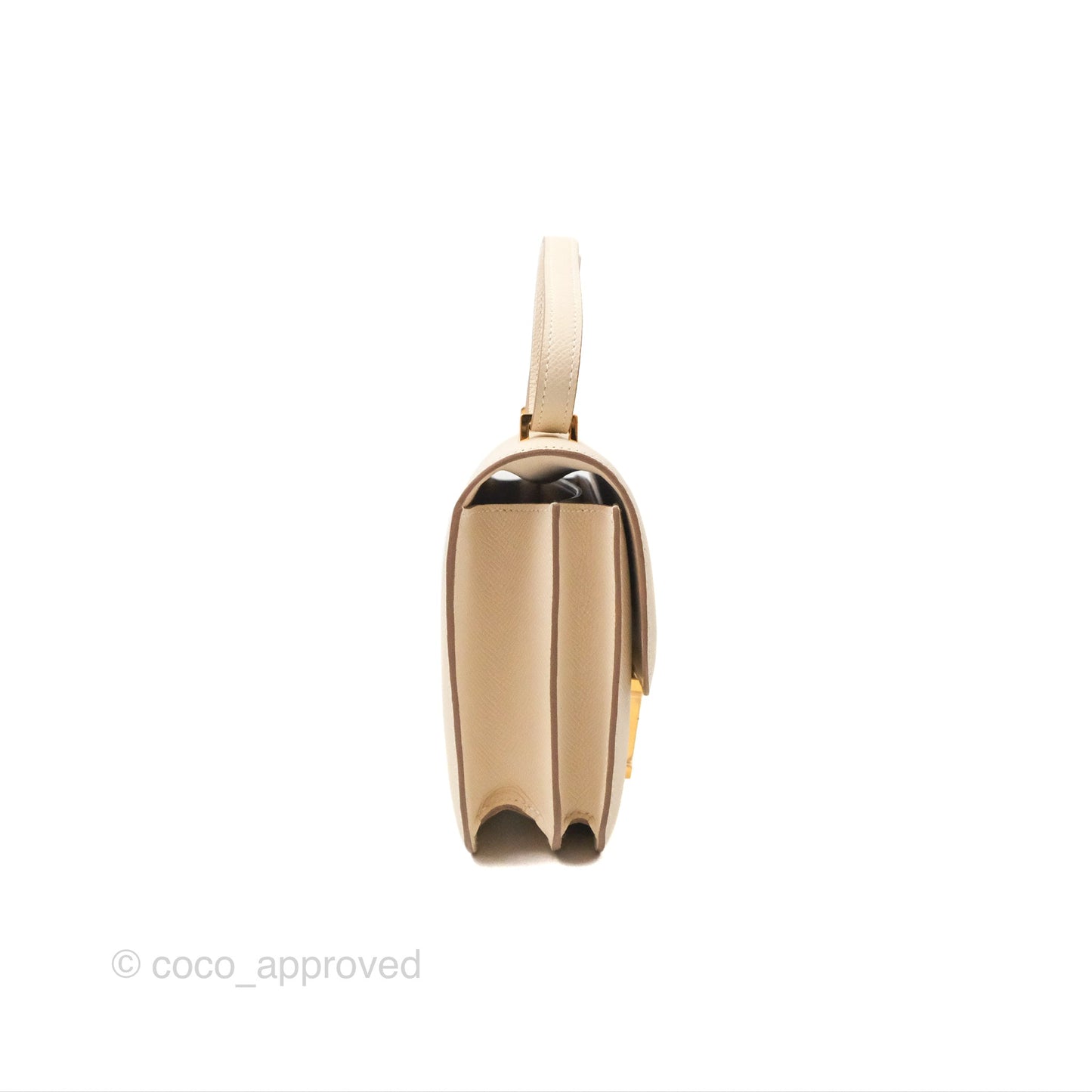 Hermès Constance Mini 18cm Craie Epsom Gold Hardware