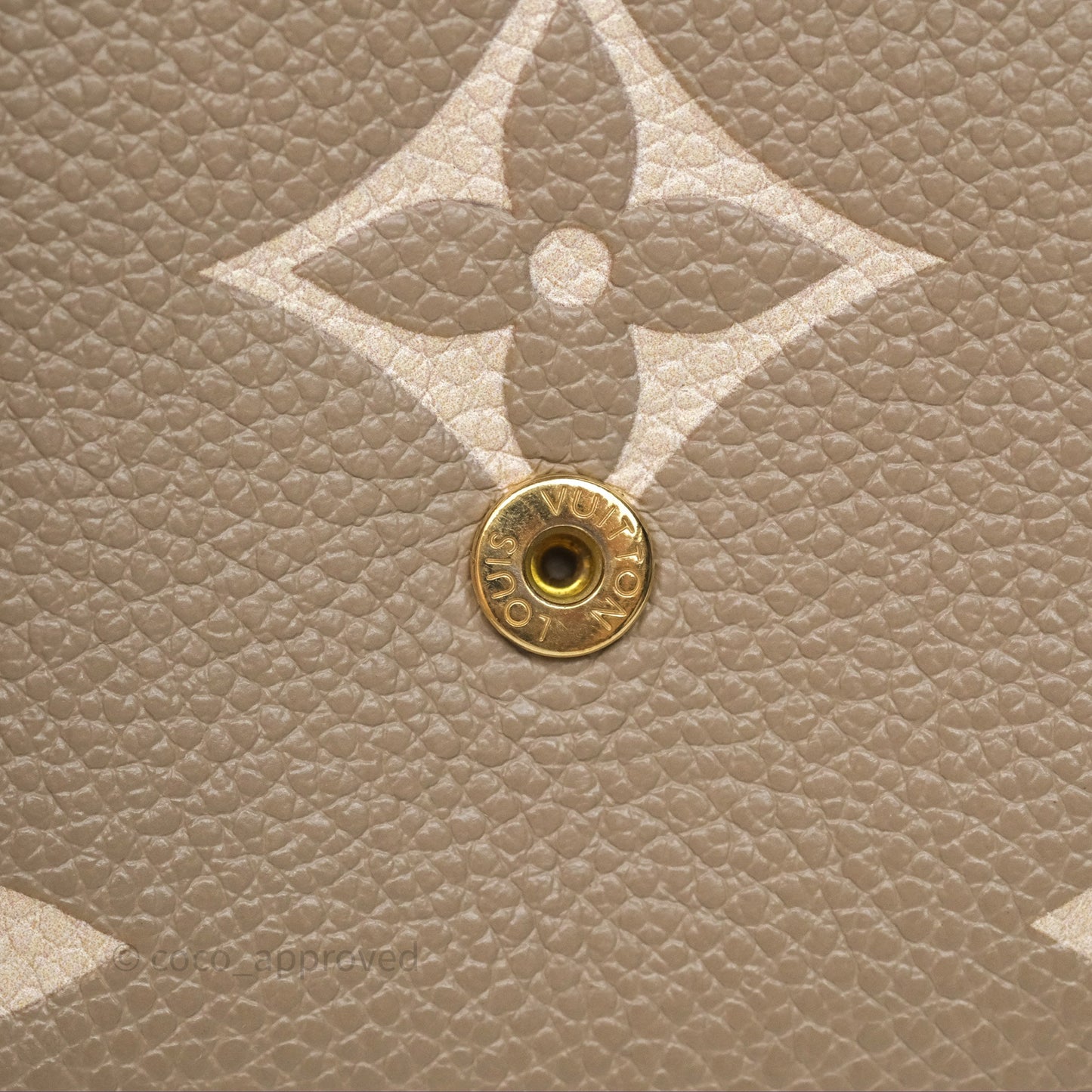 Louis Vuitton Victorine Wallet Monogram Empreinte Dove/Cream