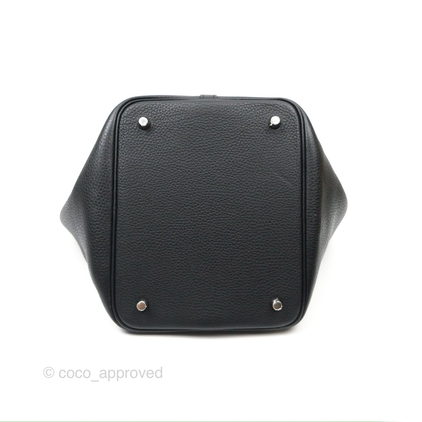 Hermès Picotin 22 Black Noir 89 Clemence Palladium Hardware