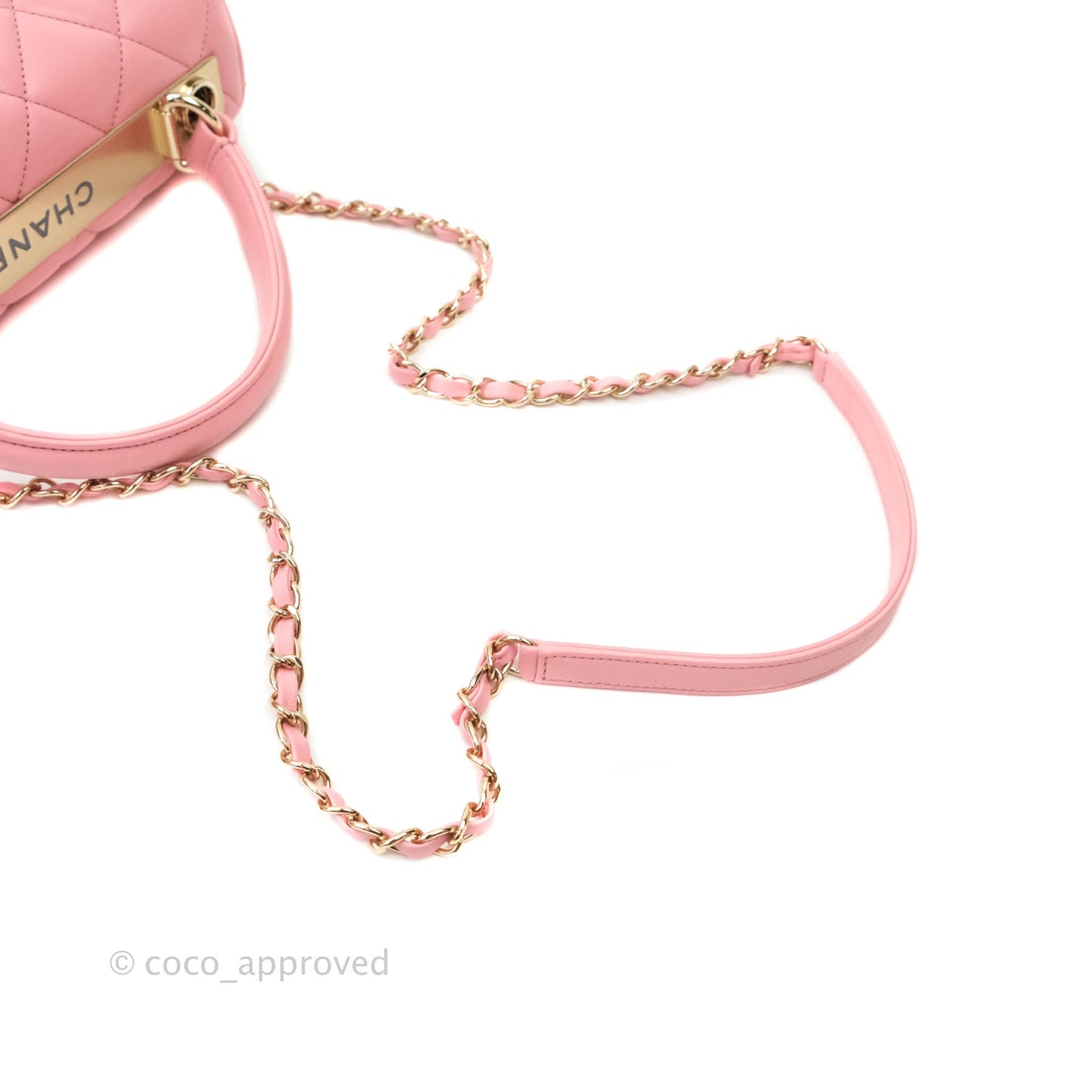Chanel Quilted Trendy CC Small Pink Lambskin Gold Hardware
