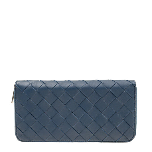 Luxury Bottega Veneta Long Zipper Leather Wallet