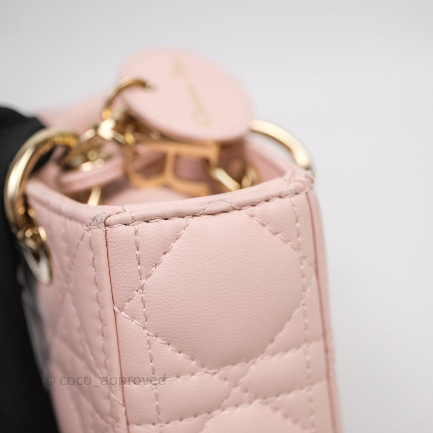 Dior Micro Lady D-Joy Bag Powder Pink Cannage Lambskin