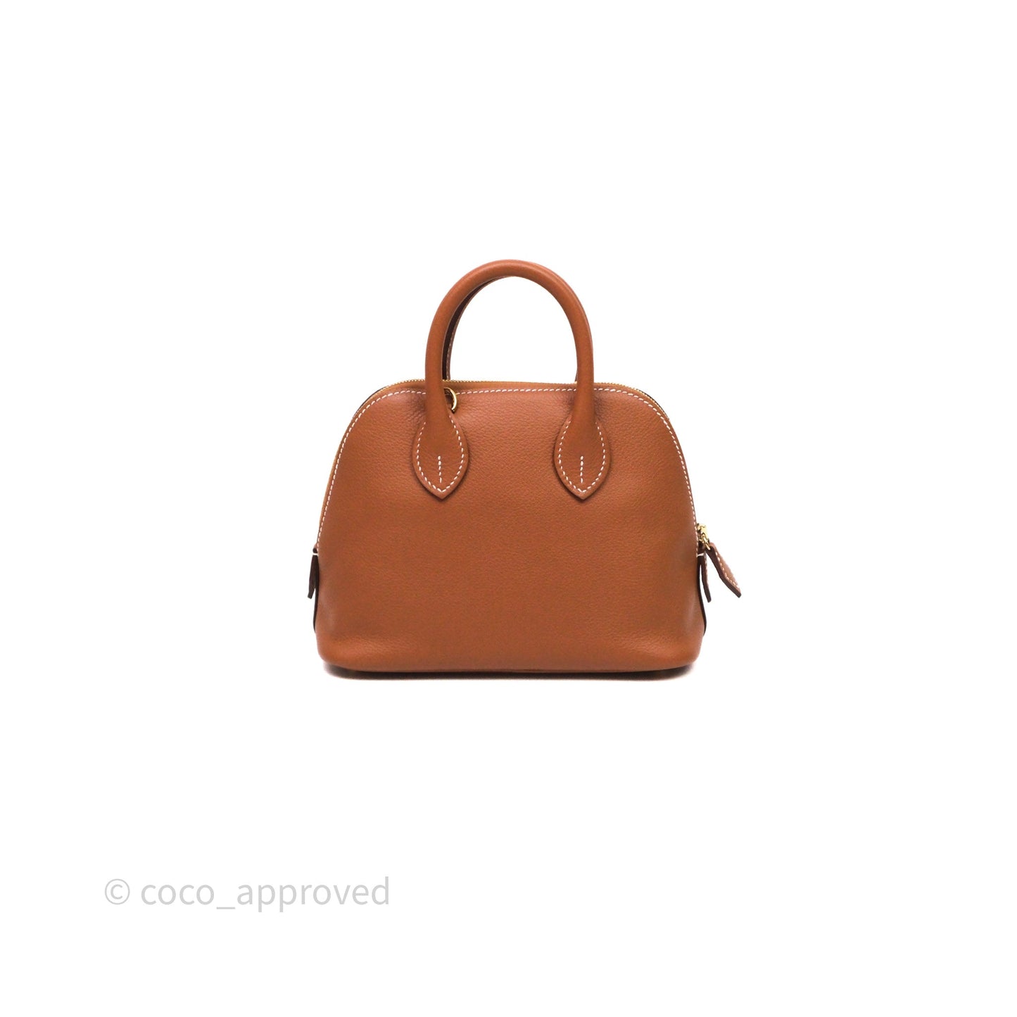 Hermès Bolide Mini 1923 Gold Evercolor Gold Hardware