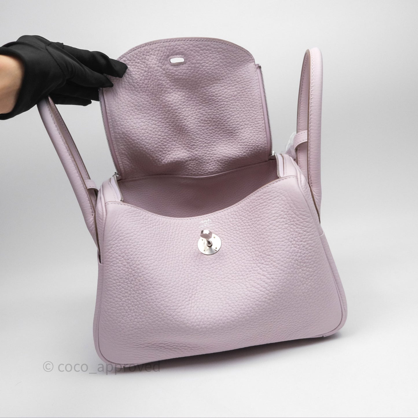 Hermès Lindy 26 Mauve Pale 09 Clemence Palladium Hardware