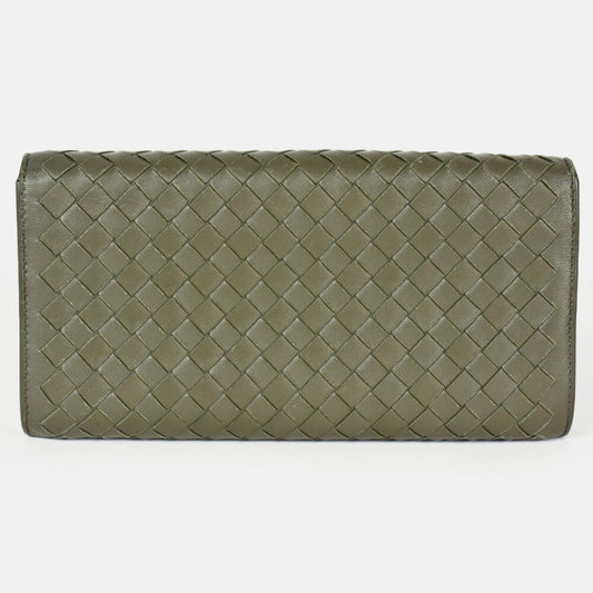 Luxury Bottega Veneta  Intrecciato Long Wallet (Bi-Fold) ()