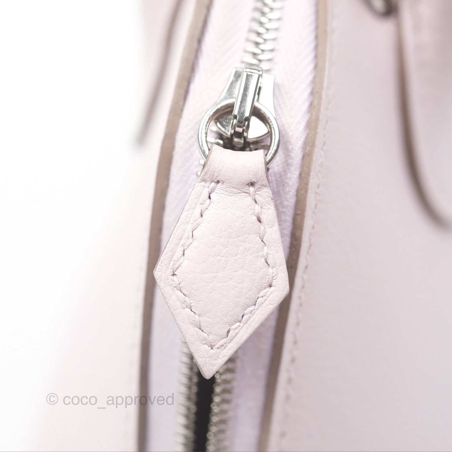 Hermès Bolide Mini 1923 Verso Evercolor Mauve Pale 09/ Caramel 28 Palladium Hardware
