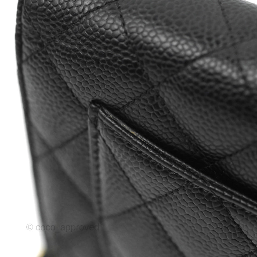 Chanel Quilted Classic WOC Black Caviar Gold Hardware