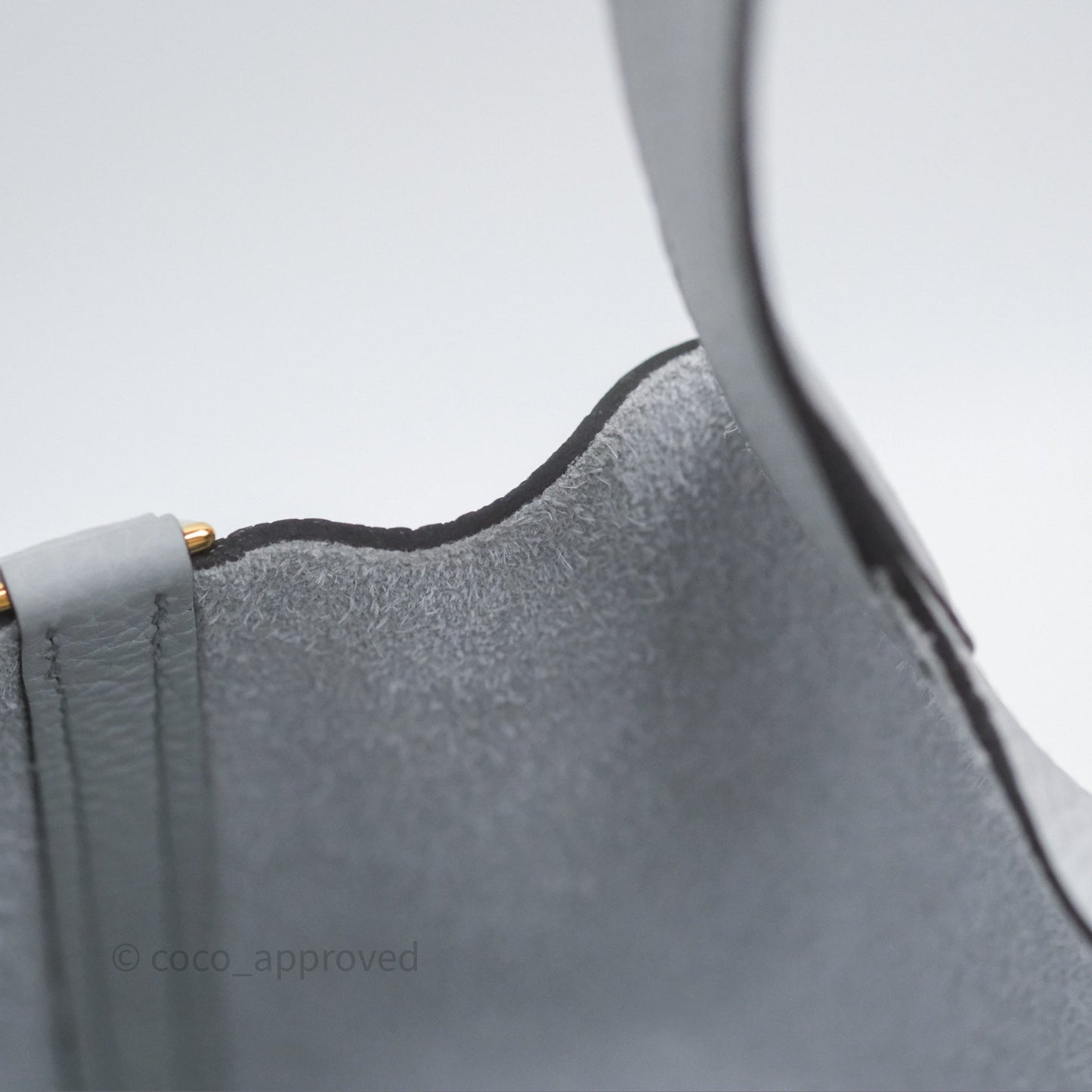 Hermès Picotin Lock 22 Bleu Pale 08 Clemence Gold Hardware
