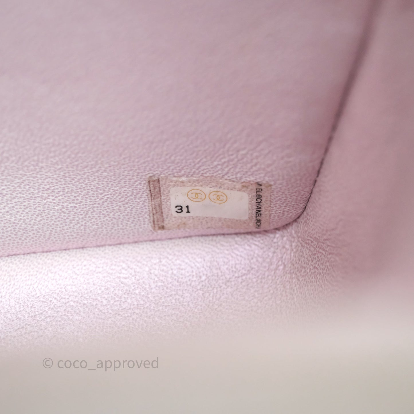 Chanel Top Handle Mini Rectangular Flap Pearly Beige Oat Lambskin Aged Gold Hardware