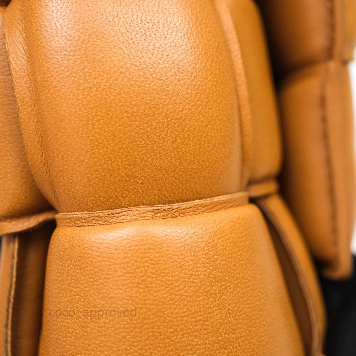 Bottega Veneta Padded Cassette Camel Lambskin