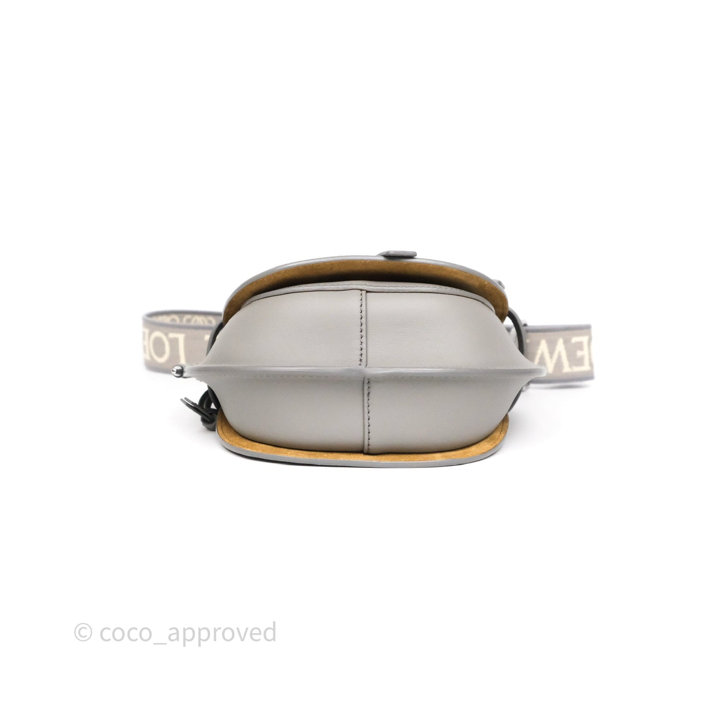 Loewe Mini Gate Dual Bag Grey Soft Calfskin Jacquard Strap