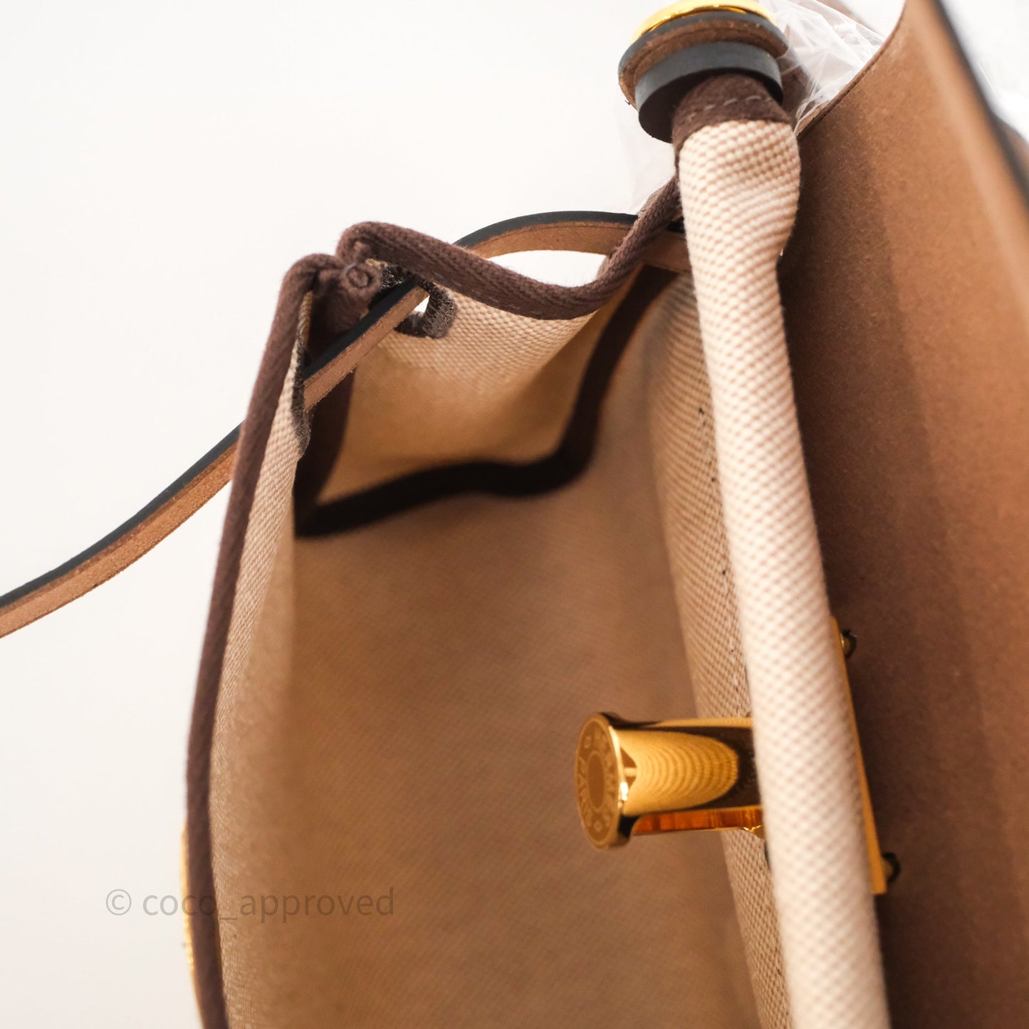 Hermès Herbag Zip 20 Mini Ecru Beige 14/ Ebene 46 Canvas Gold Hardware