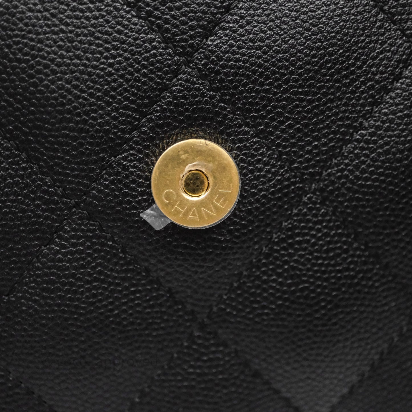 Chanel 25 Small Bag Black Caviar Aged Gold Hardware