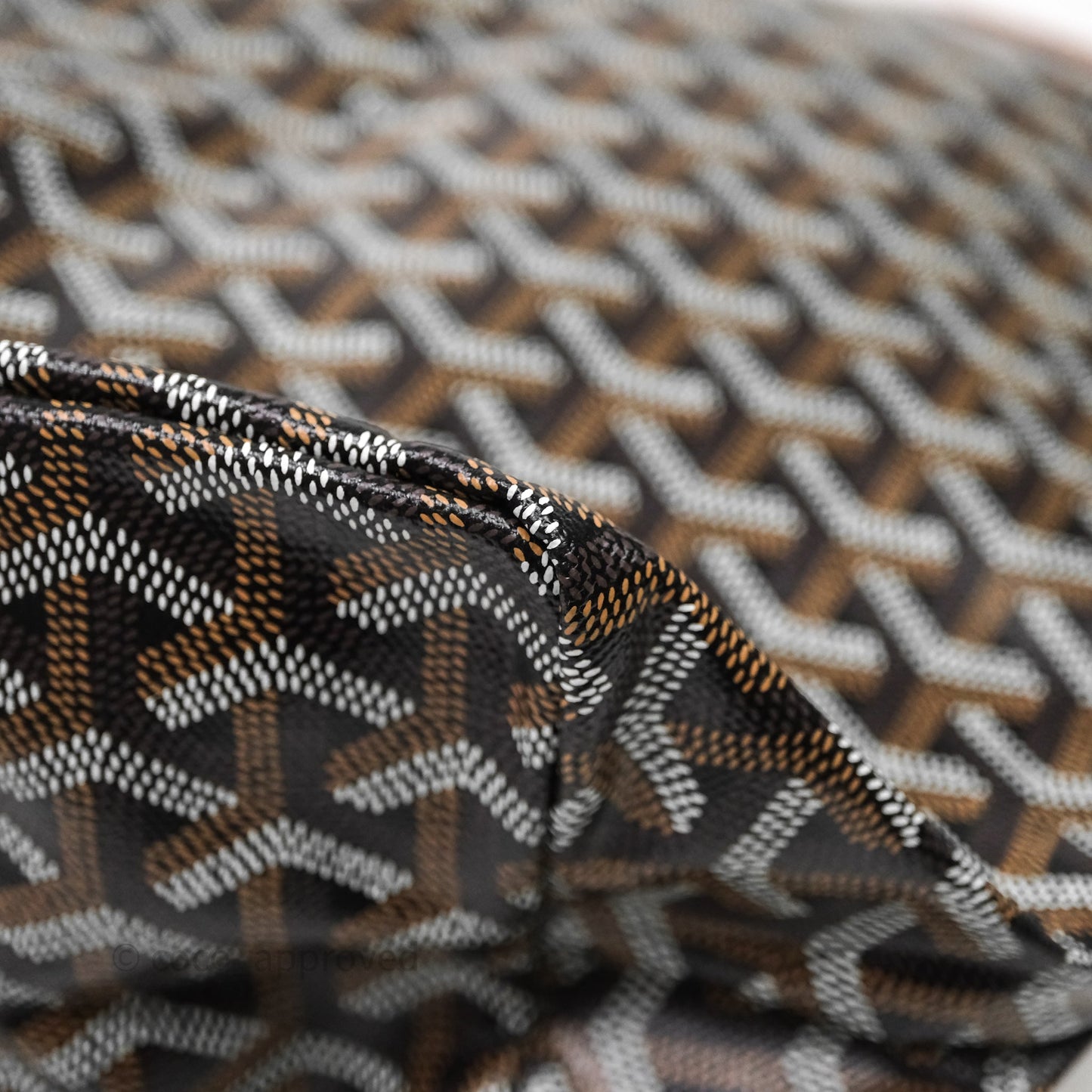 Goyard St Louis Tote PM Tan Black