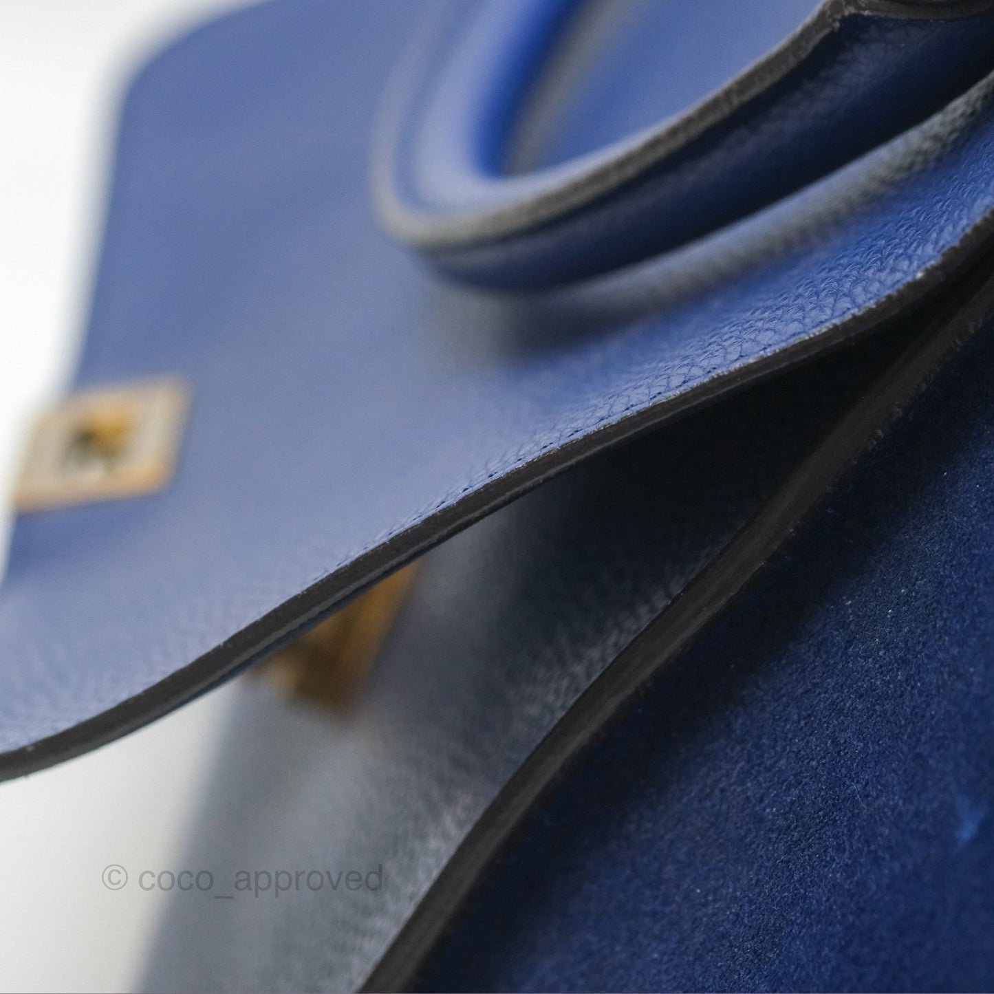 Celine Small Sleek Trapeze Blue Calfskin