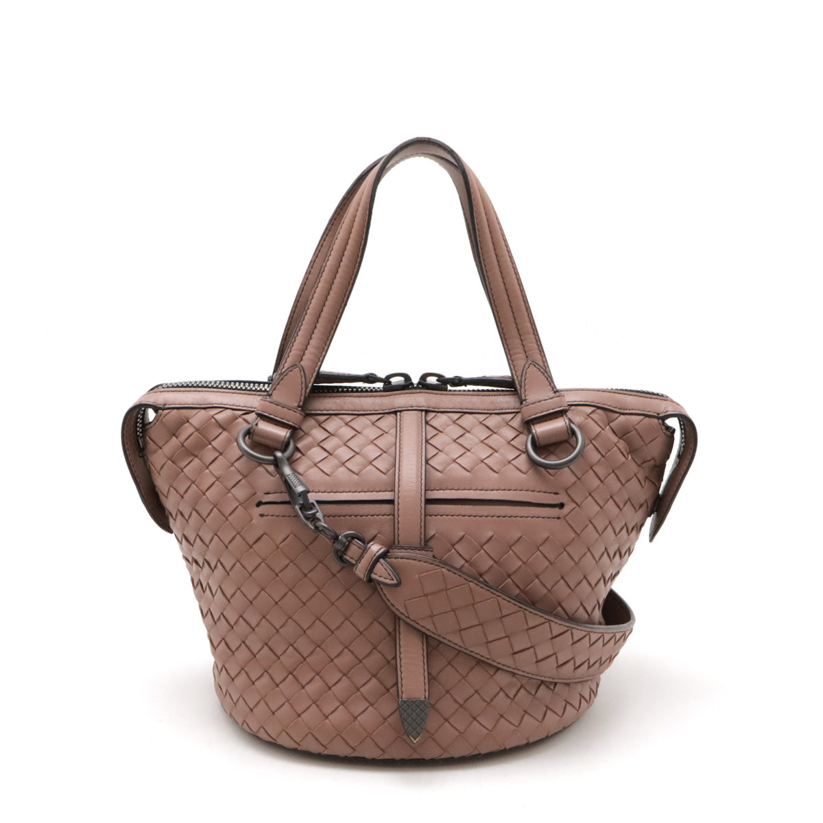 Luxury Bottega Veneta Intrecciato Leather Handbag