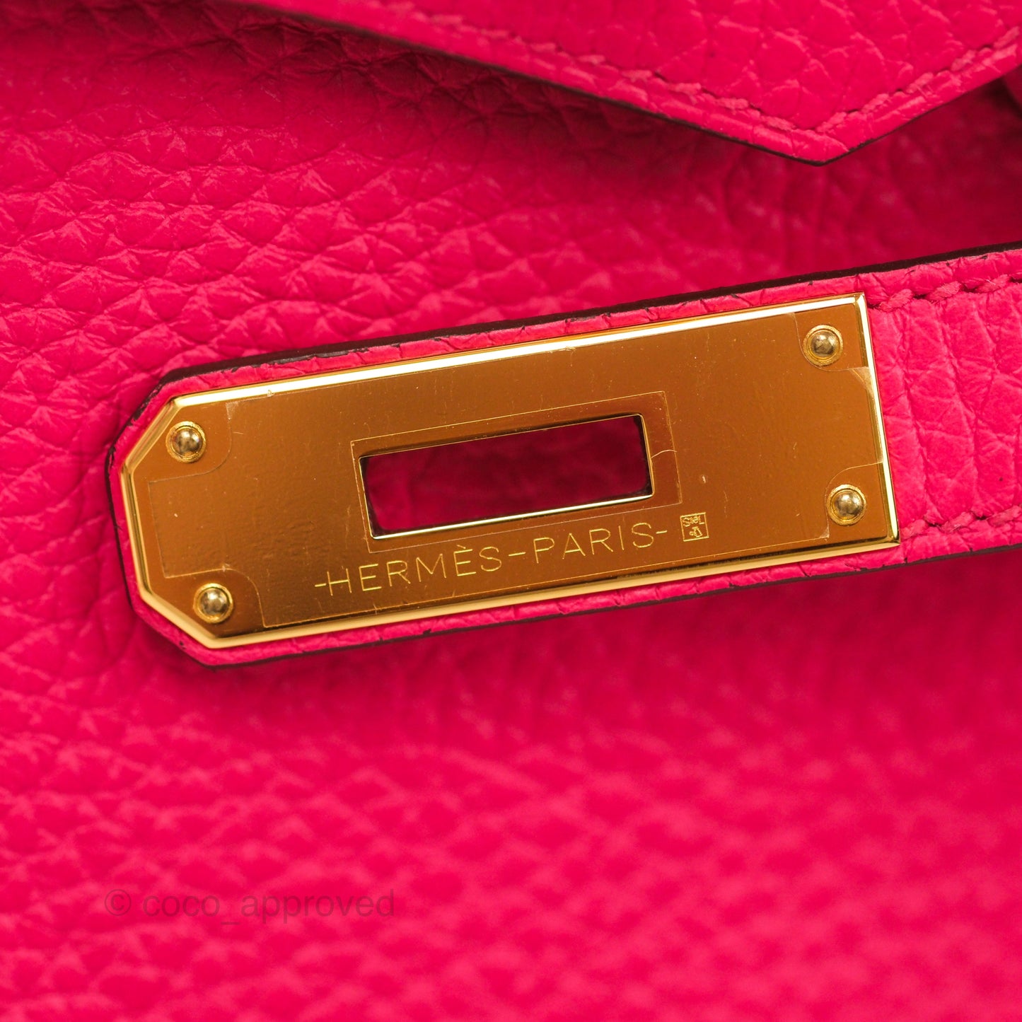 Hermès Birkin 30 Retourne I6 Rose Extrême Clemence Gold Hardware