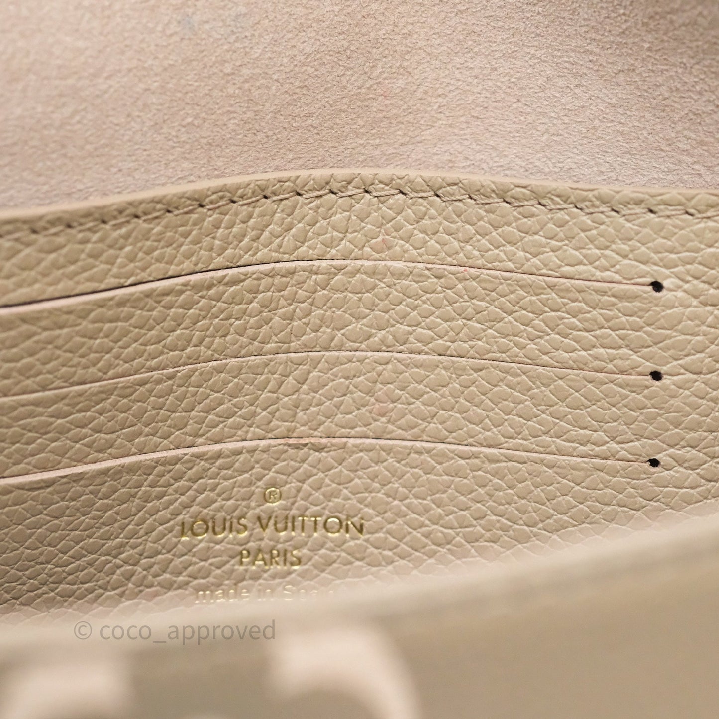 Louis Vuitton Ivy Wallet on Chain Monogram Empreinte Dove/Cream